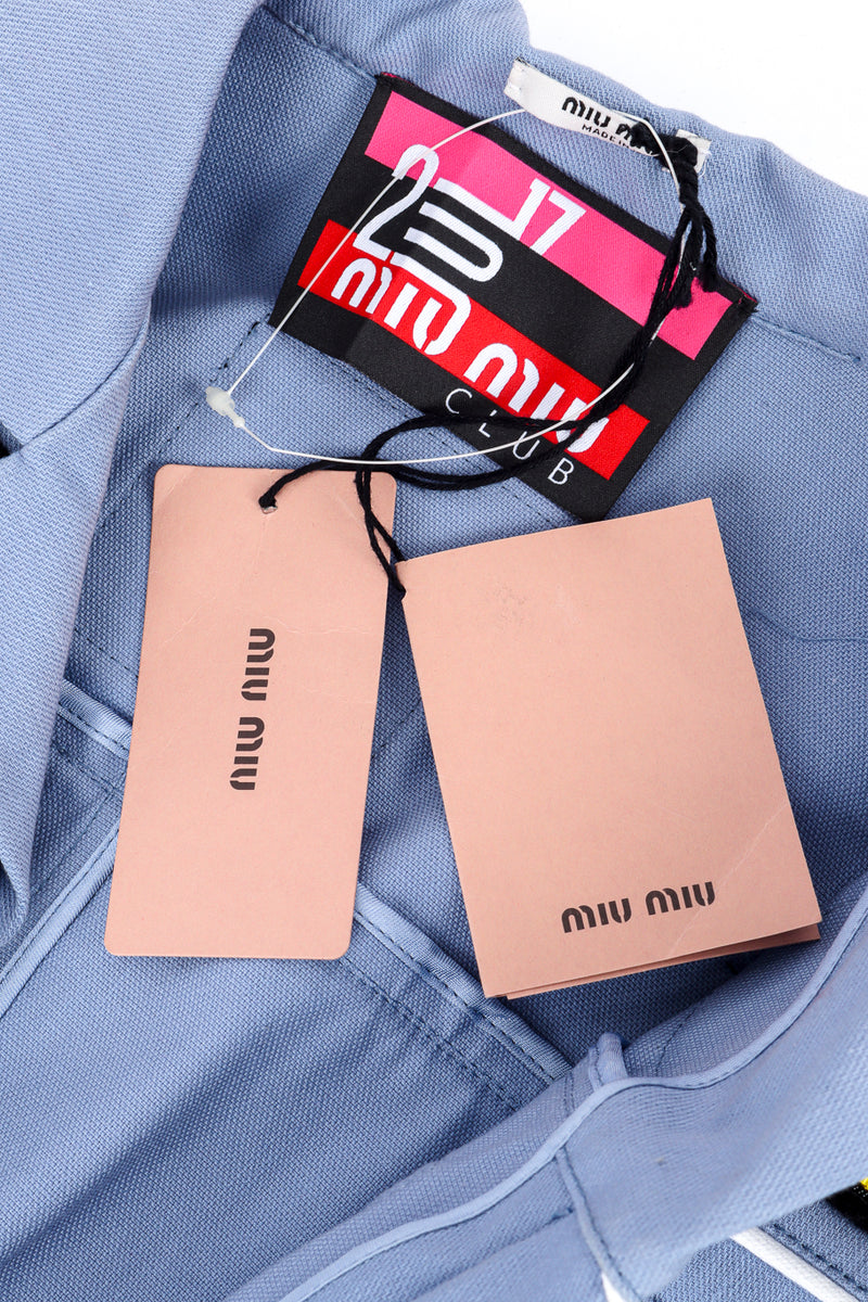 Miu Miu 2018 Resort Patch Coveralls signature hangtag @recess la