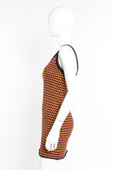 Miu Miu Scissor Knit Tank Dress side view on mannequin @Recessla