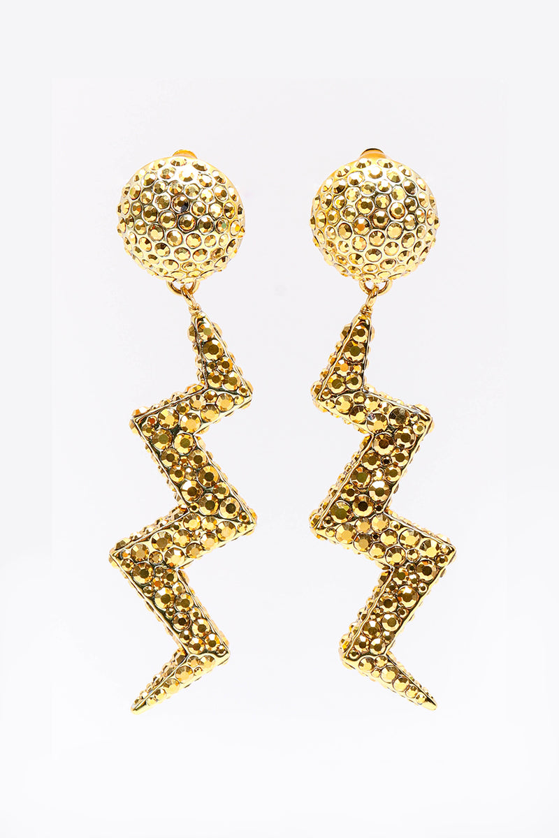 Marie Monsod Thunderbolt Earrings front @recessla