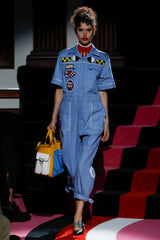 Miu Miu 2018 Resort Patch Coveralls on runway model @recess la