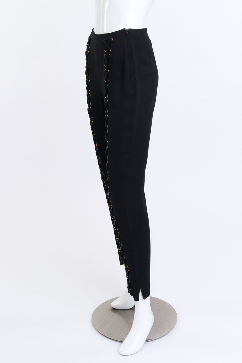 Moschino Lace Up Cigarette Pants side @RECESS LA