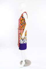 Floral lamé knit sequin dress by Marc Jacobs on mannequin side @recessla