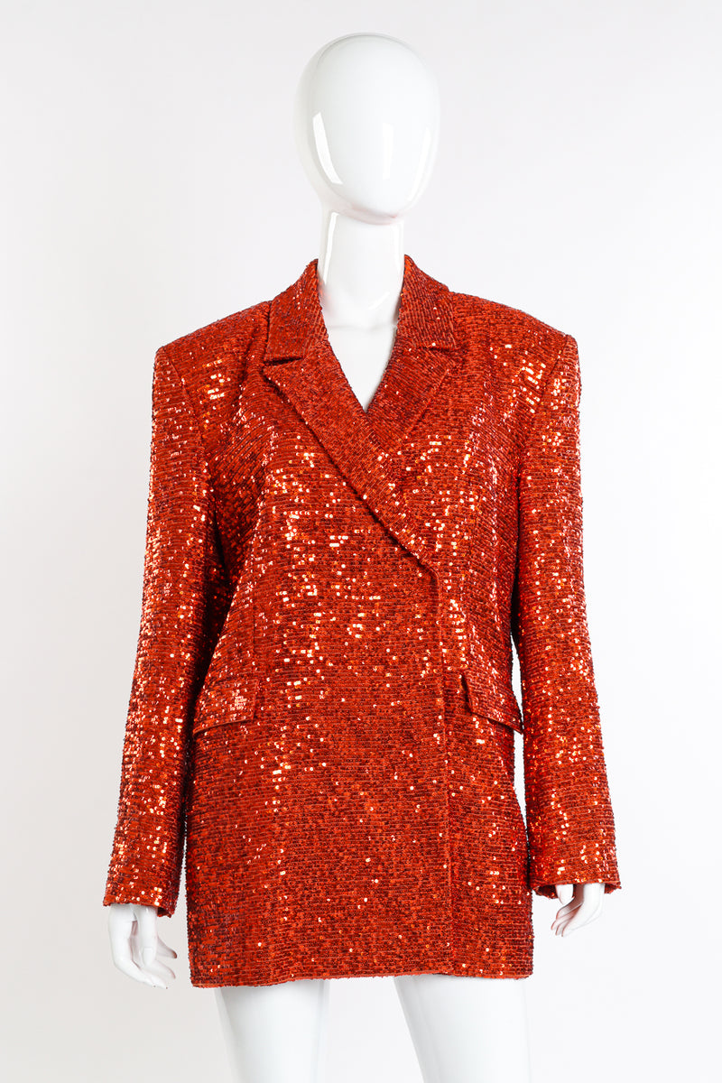 Marcell Von Berlin Sequin Blazer front on mannequin @recessla 