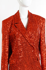 Marcell Von Berlin Sequin Blazer front on mannequin closeup @recessla