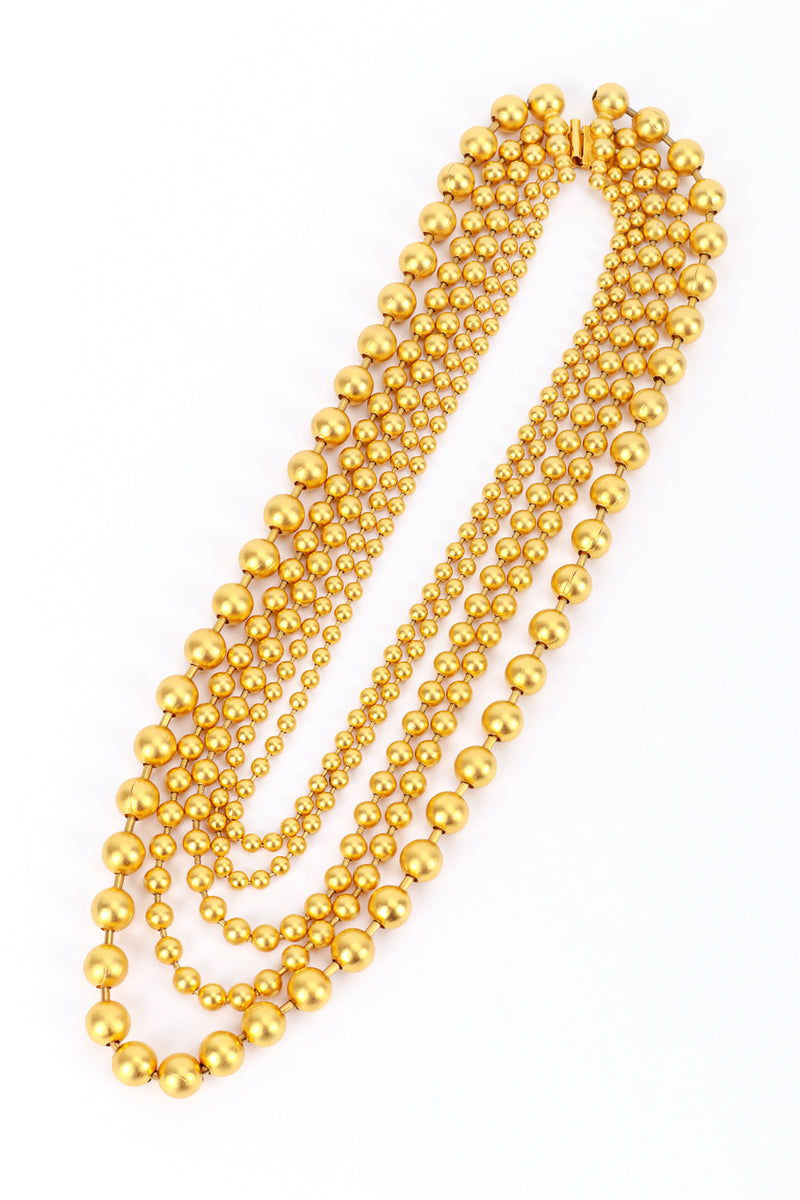 Marcy Feld 5 Strand Ball Bead Collar Necklace @RECESS LA