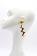 Marie Monsod Thunderbolt Earrings on mannequin @recessla