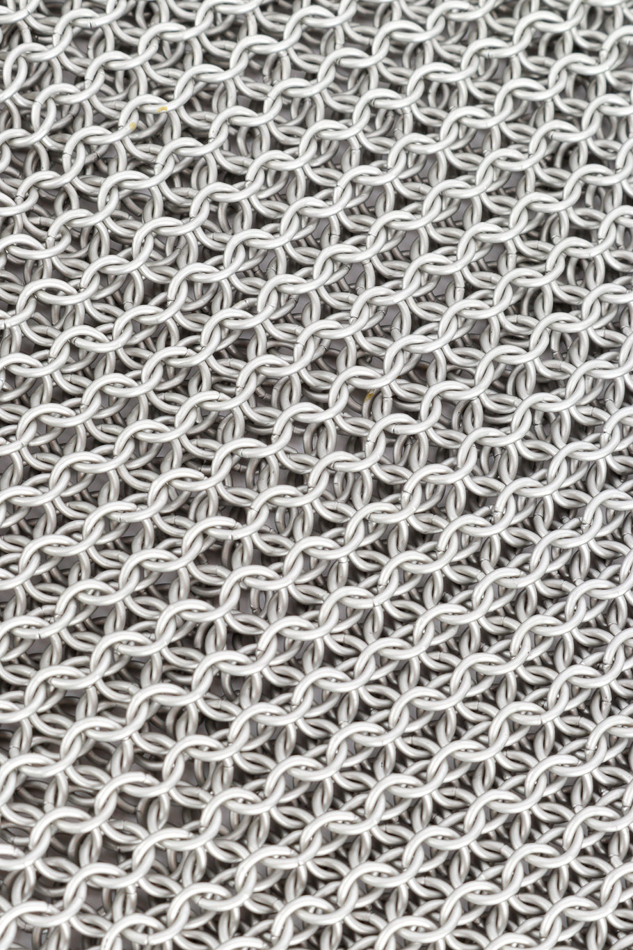 Whiting & Davis Silver Chainmail Bag detail @RECESS LA