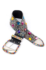 Michael Morrison Rainbow Rhinestone Studded Belt @RECESS LA