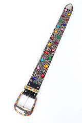 Michael Morrison Rainbow Rhinestone Studded Belt flat lay @RECESS LA