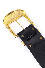 Michael Morrison MX Cross Crystal Studded Leather Belt logo @RECESS LA