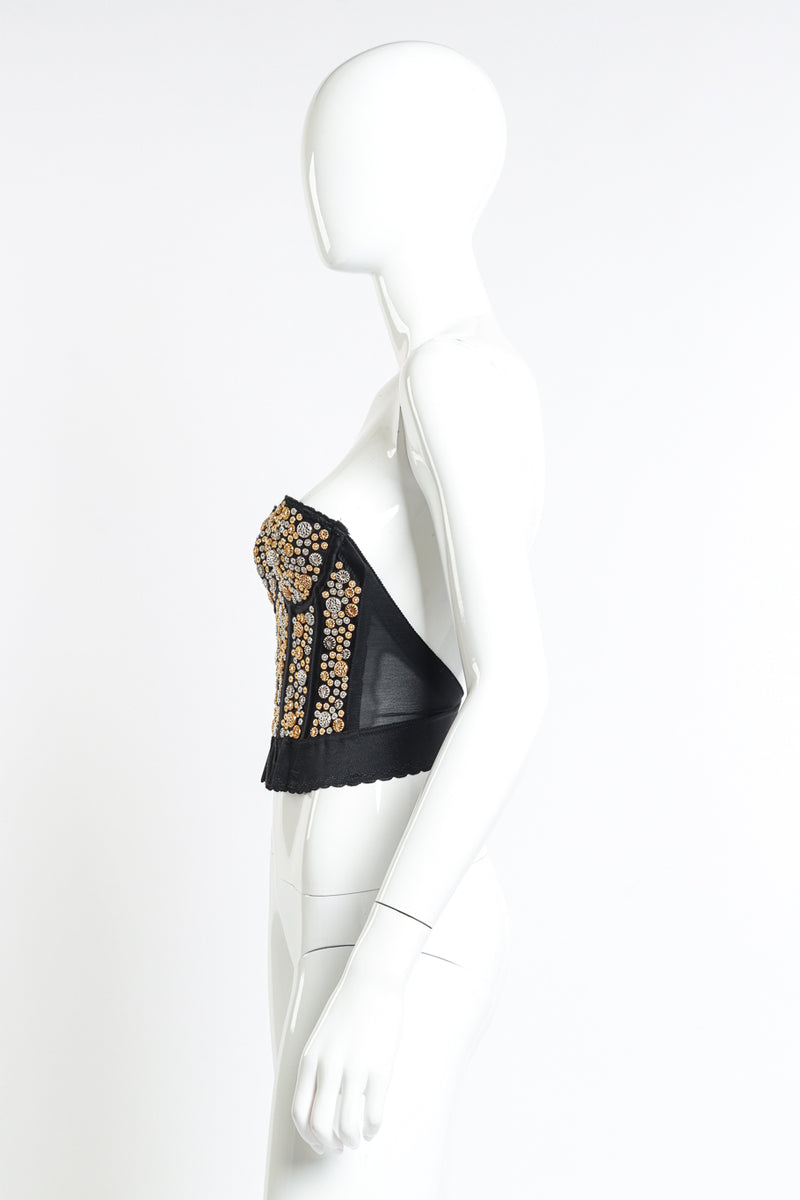 Michael Morrison Studded Bustier Top side on mannequin @RECESS LA