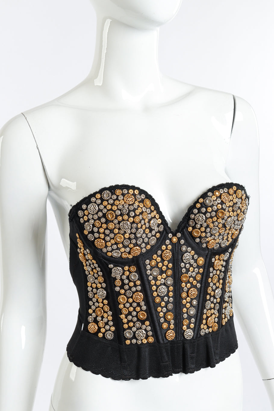 Michael Morrison Studded Bustier Top detail on mannequin @RECESS LA