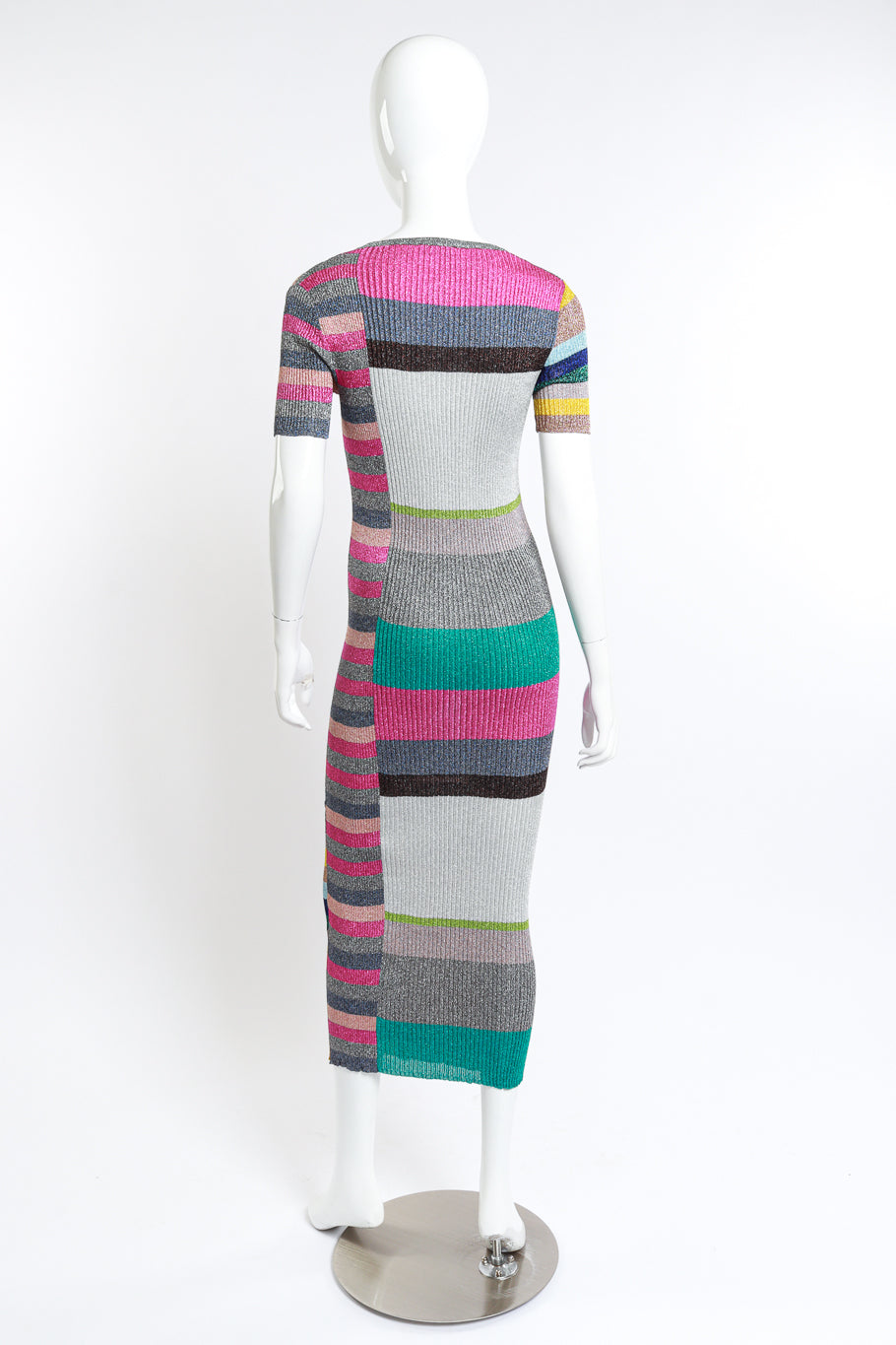 Missoni Metallic Knit T-Shirt Maxi Dress back on mannequin @RECESS LA