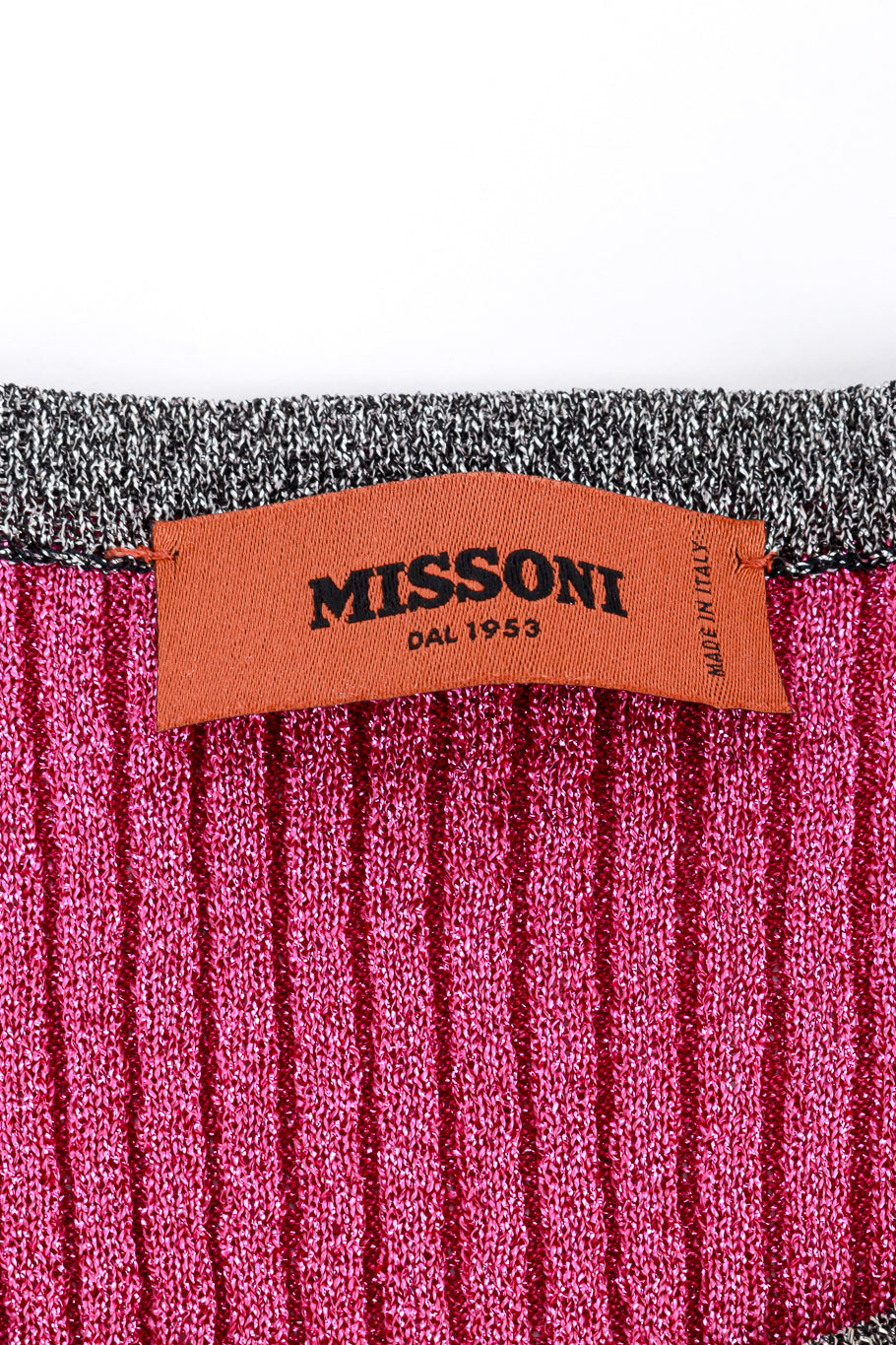 Missoni Metallic Knit T-Shirt Maxi Dress label @RECESS LA