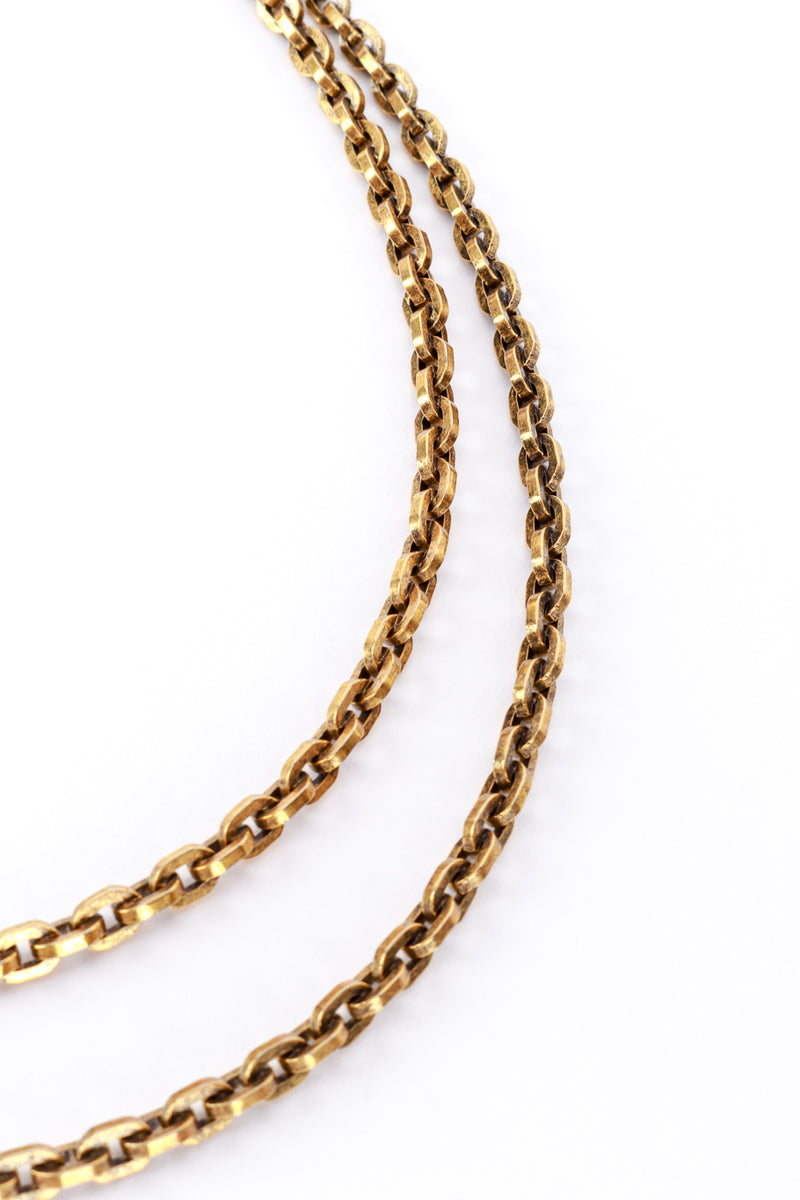 Monet Double Strand Geometric Pendant Necklace detail @RECESS LA