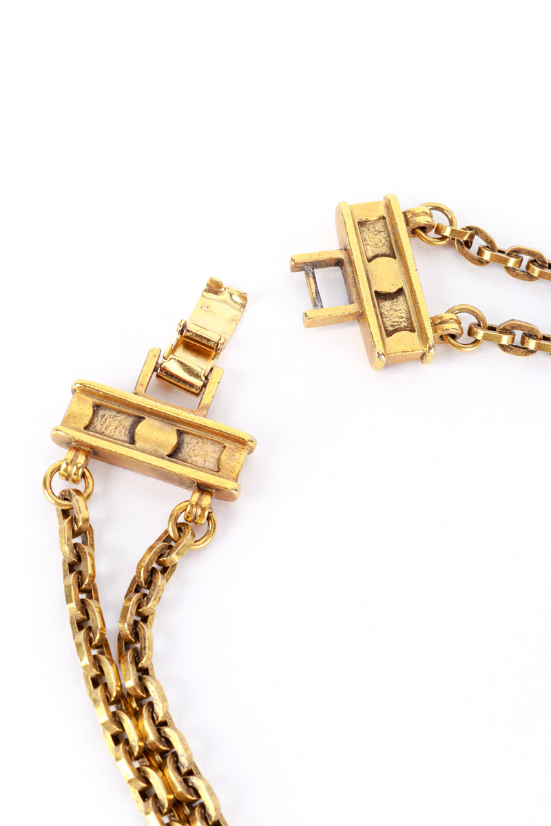 Monet Double Strand Geometric Pendant Necklace clasp @RECESS LA