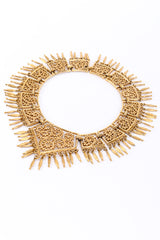 Vintage Monet Trapezoid Link Collar Necklace front view on a white backdrop @Recessla