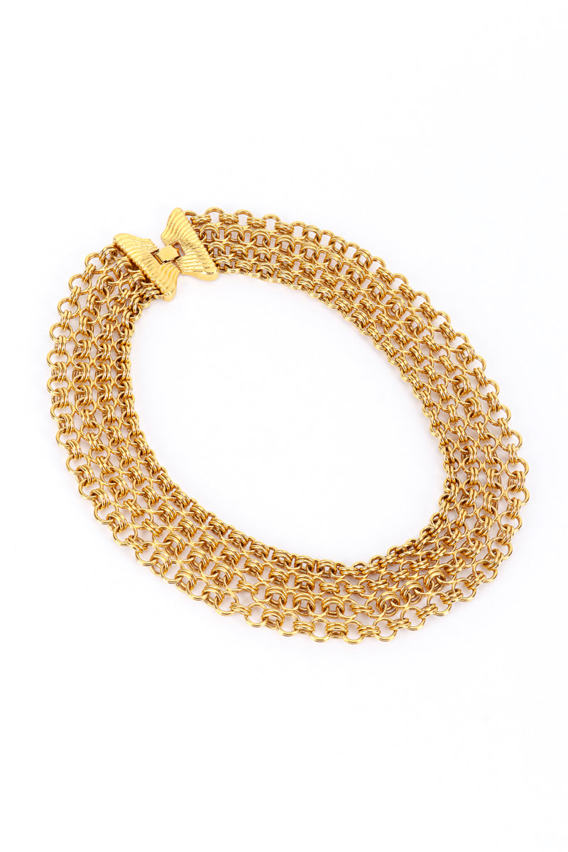 Monet 4 Strand Rolo Chain Collar Necklace flat @RECESS LA