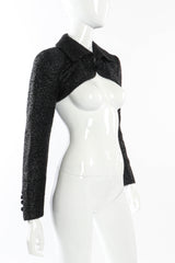 Vintage Moschino Metallic Cropped Bolero side on mannequin @recessla