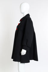 Vintage Moschino Cheap and Chic Babydoll Coat on mannequin side view at Recess LA