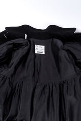 Vintage Moschino Cheap and Chic Babydoll Coat flat lay lining at Recess LA