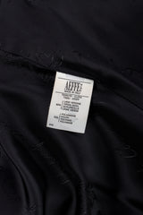 Vintage Moschino Cheap and Chic Babydoll Coat fabric content label at Recess LA