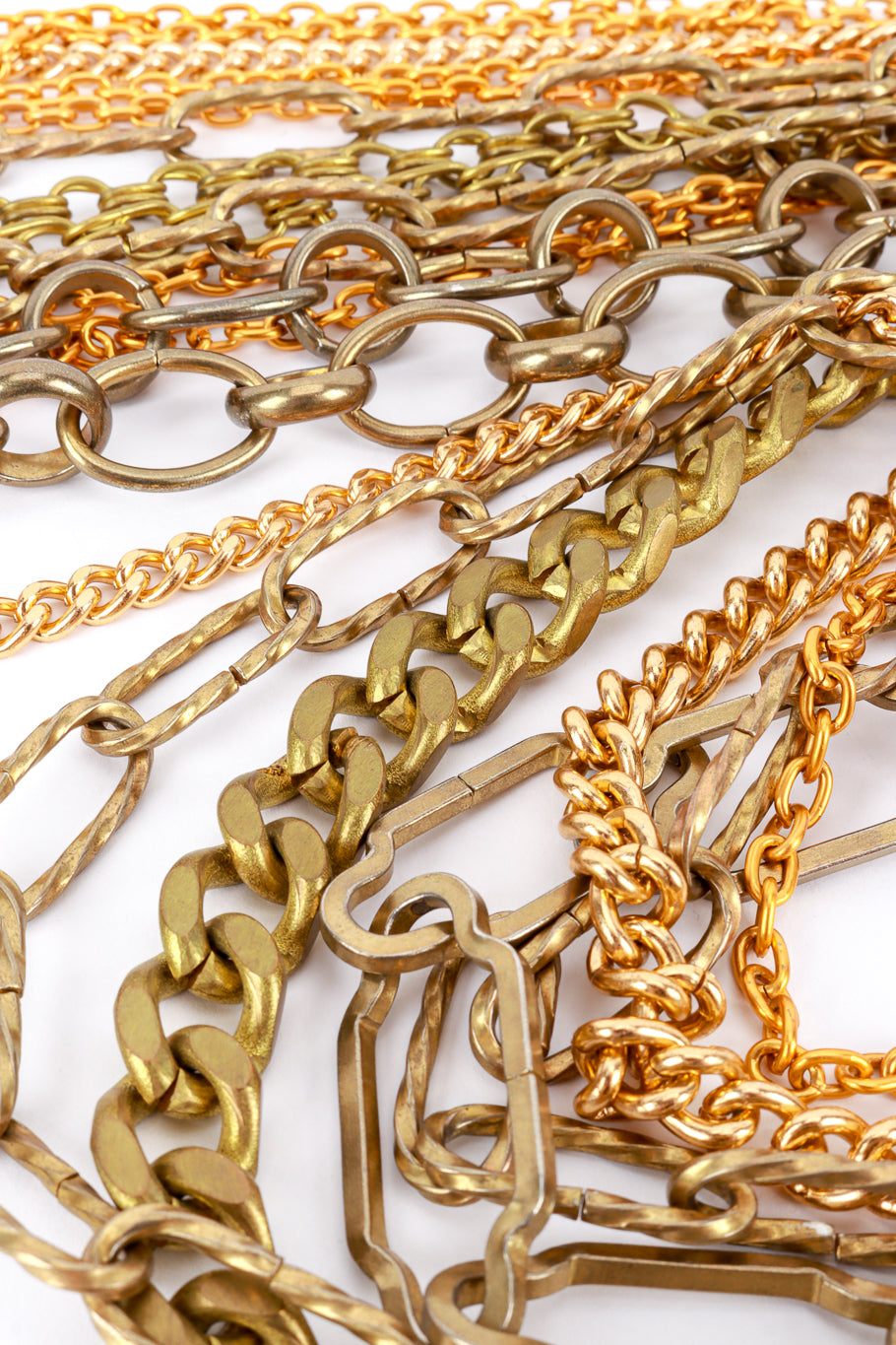 Vintage 6-Strand Chain Statement Necklace detail @RECESS LA