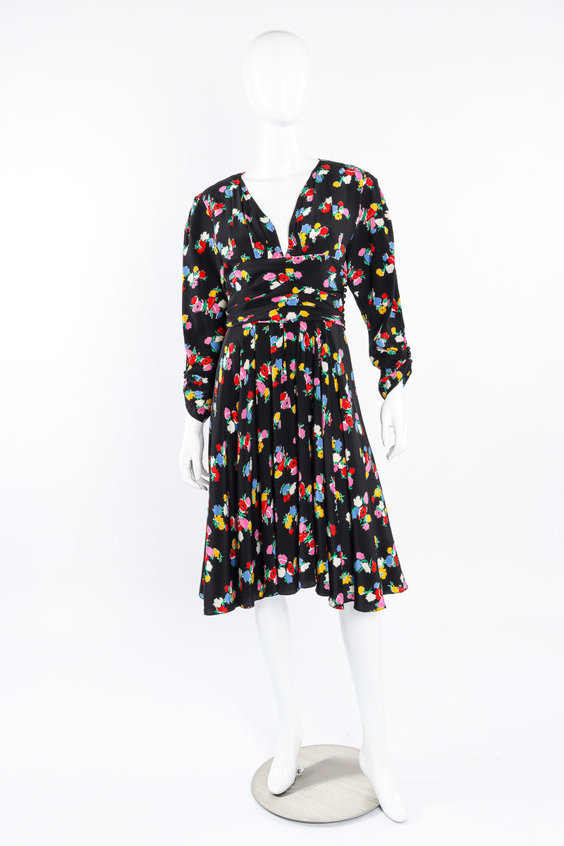 Nina Ricci silk floral print dress on mannequin @recessla