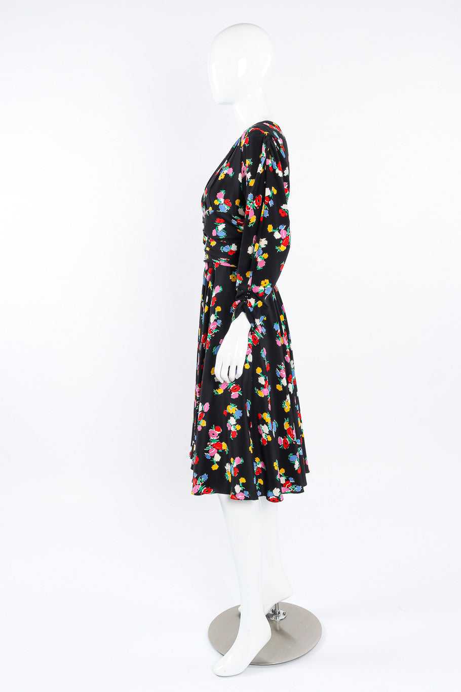 Nina Ricci silk floral print dress on mannequin @recessla