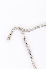 Vintage Crystal Necktie Necklace hook closure @recess la