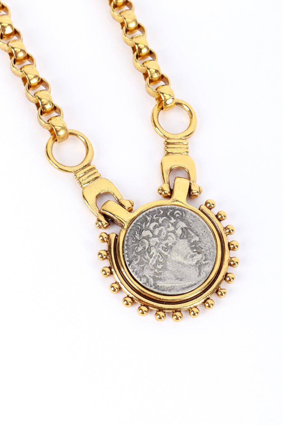 AFJ Roman Coin Collar Necklace detail @RECESS LA