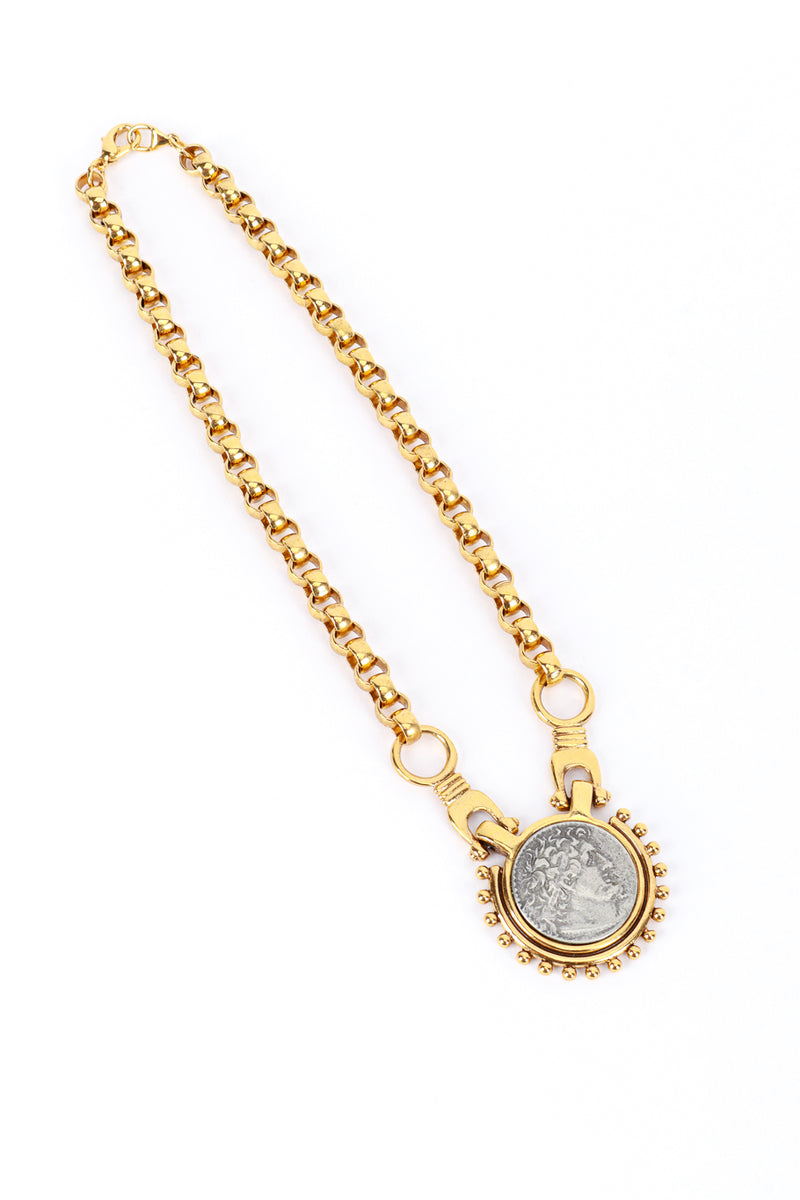 AFJ Roman Coin Collar Necklace flat @RECESS LA