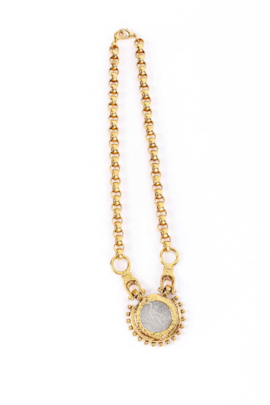 AFJ Roman Coin Collar Necklace back @RECESS LA