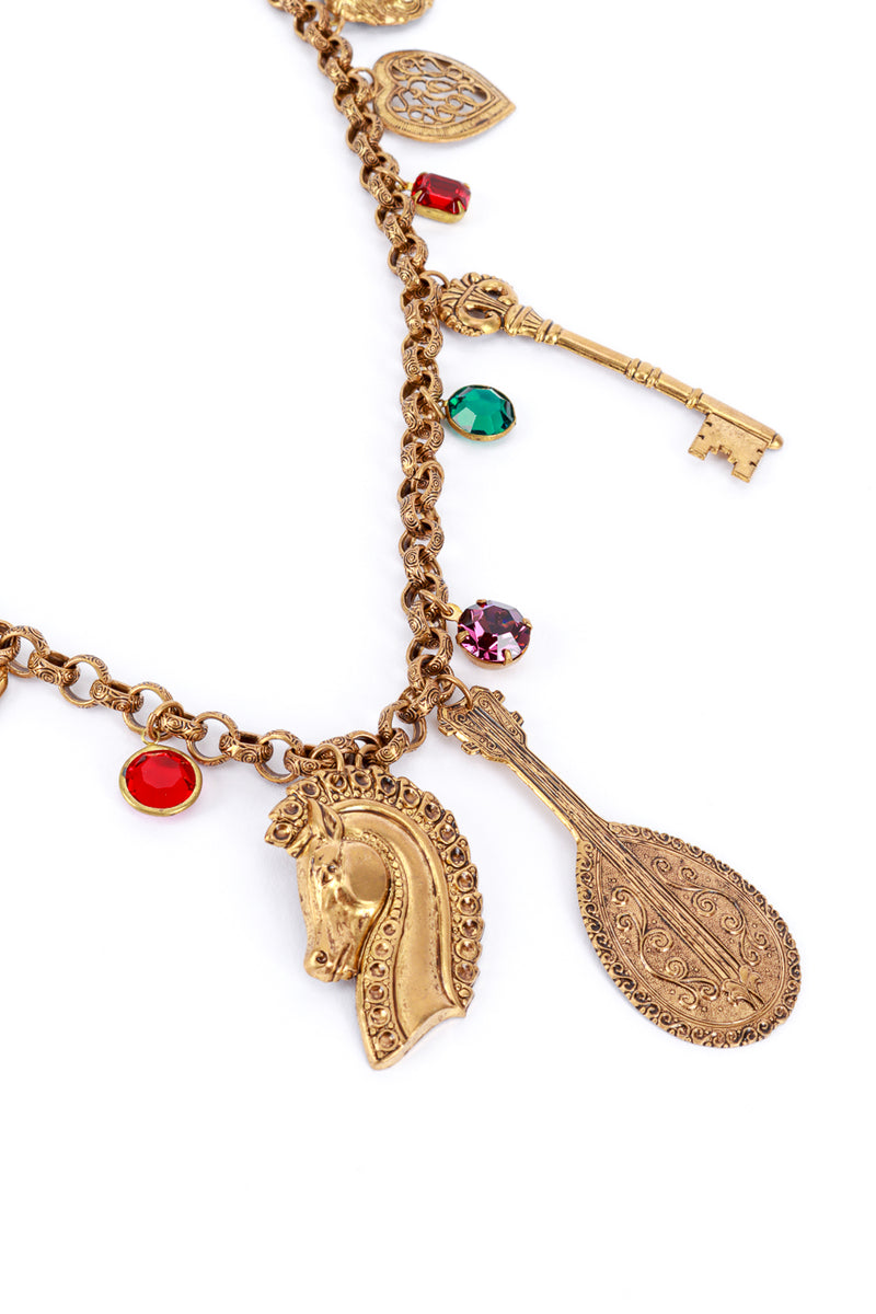 Vintage Victoriana Charm Necklace detail @RECESS LA