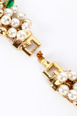 Pearl & Crystal Collar Necklace clasp @RECESS LA