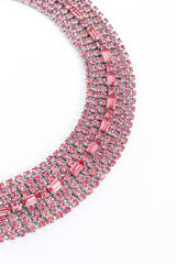 Vintage Crystal Collar Necklace crystal closeup @recess la