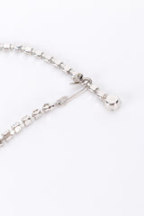 Vintage Pointed Crystal Bib Necklace back of hook clasped @recess la