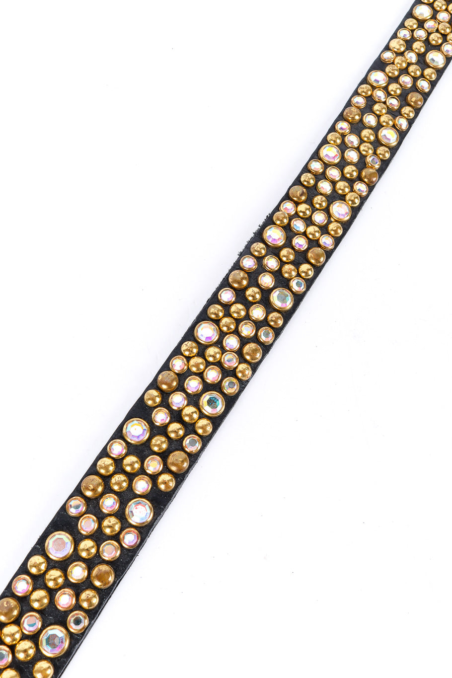 Crystal studded belt crystals close @recessla