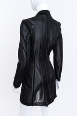 Ozbek Sheer Mesh Longline Jacket on mannequin @RECESS LA