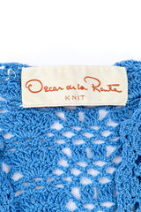 Oscar de la Renta Crochet Fan Knit Skirt Set label @RECESS LA