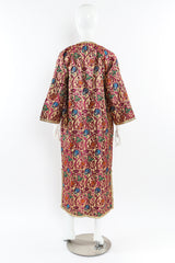 Embroidered vintage brocade duster on mannequin back @recessla