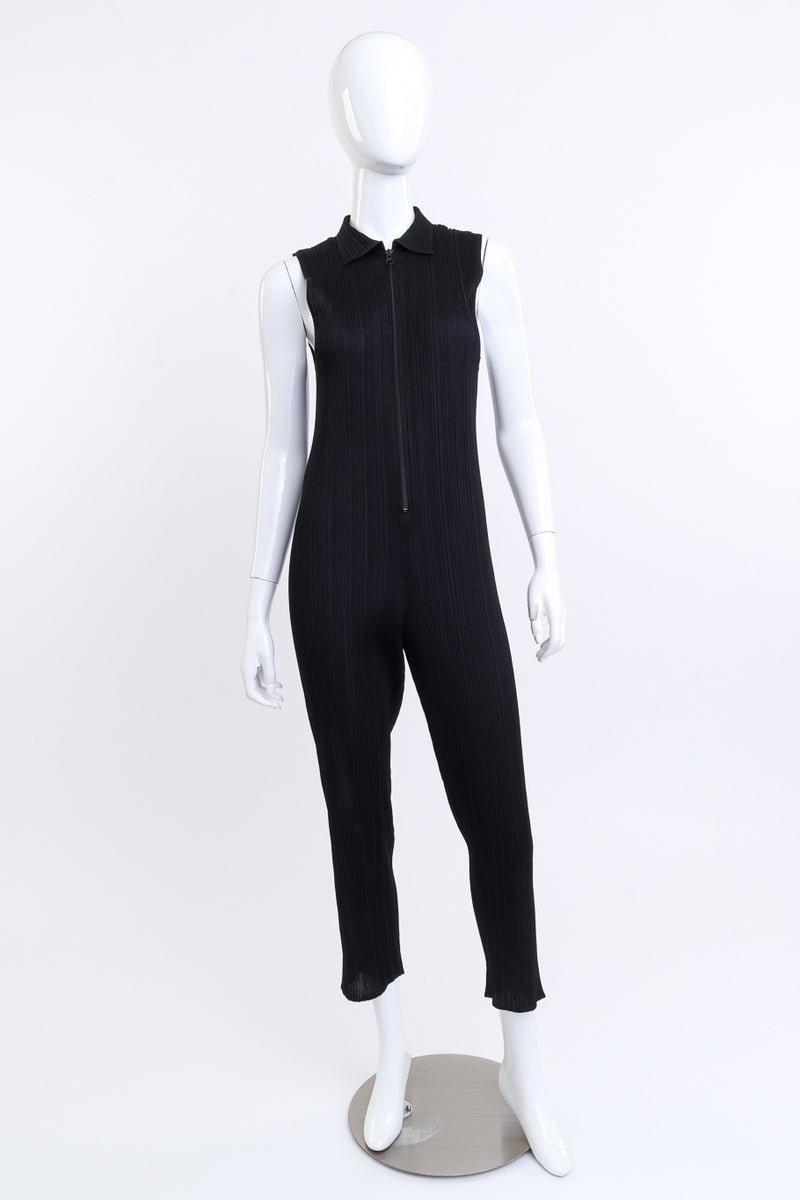 Issey Miyake Plissé Pleated Jumpsuit on mannequin @RECESS LA