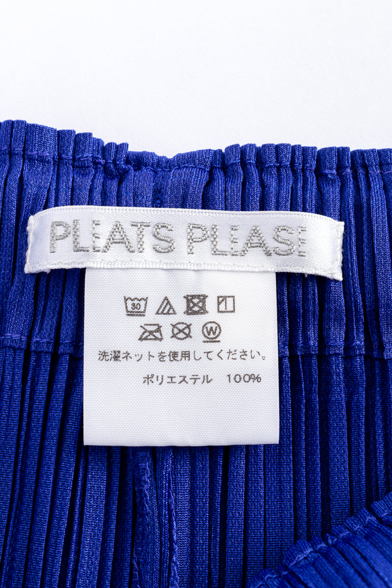 Issey Miyake Plissé Periwinkle Pants label @RECESS LA