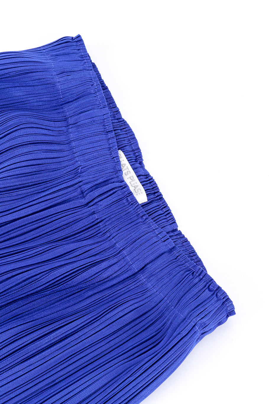 Issey Miyake Plissé Periwinkle Pants flat lay @RECESS LA