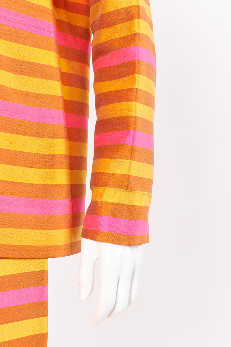 Striped blouse and pants set by Paganne on mannequin sleeve cuff @recessla