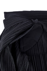 Pleated skirt, top, and jacket set by Issey Miyake flat lay jacket shoulder pad close @recessla