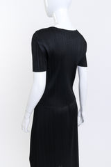 Issey Miyake Pleated Short Sleeve Top & Skirt Set detail @RECESS LA