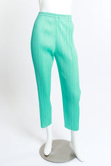 Vintage Pleats Please Pleated Skinny Leg Pant front on mannequin @recess la