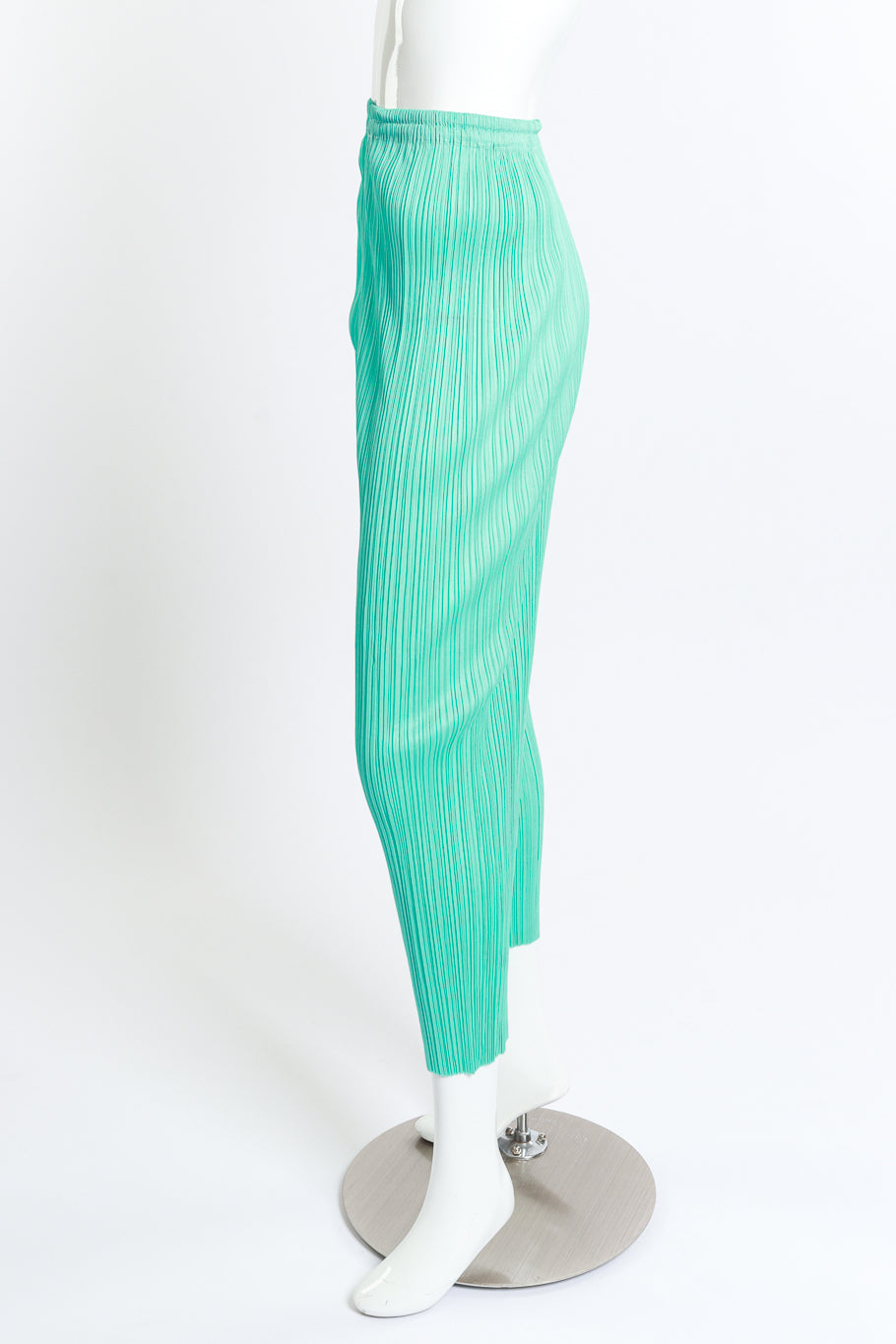 Vintage Pleats Please Pleated Skinny Leg Pant side on mannequin @recess la