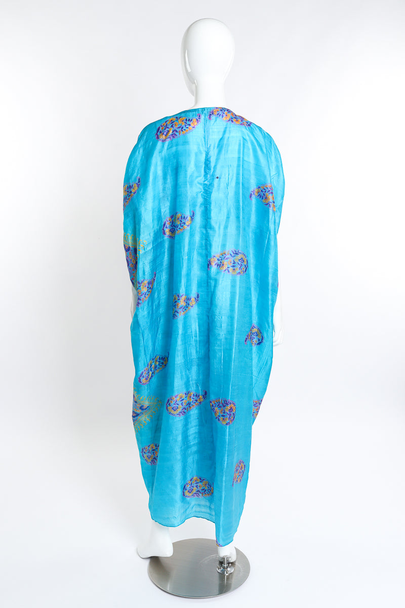 Vintage Profils du Monde Paisley Silk Caftan back on mannequin @recess la